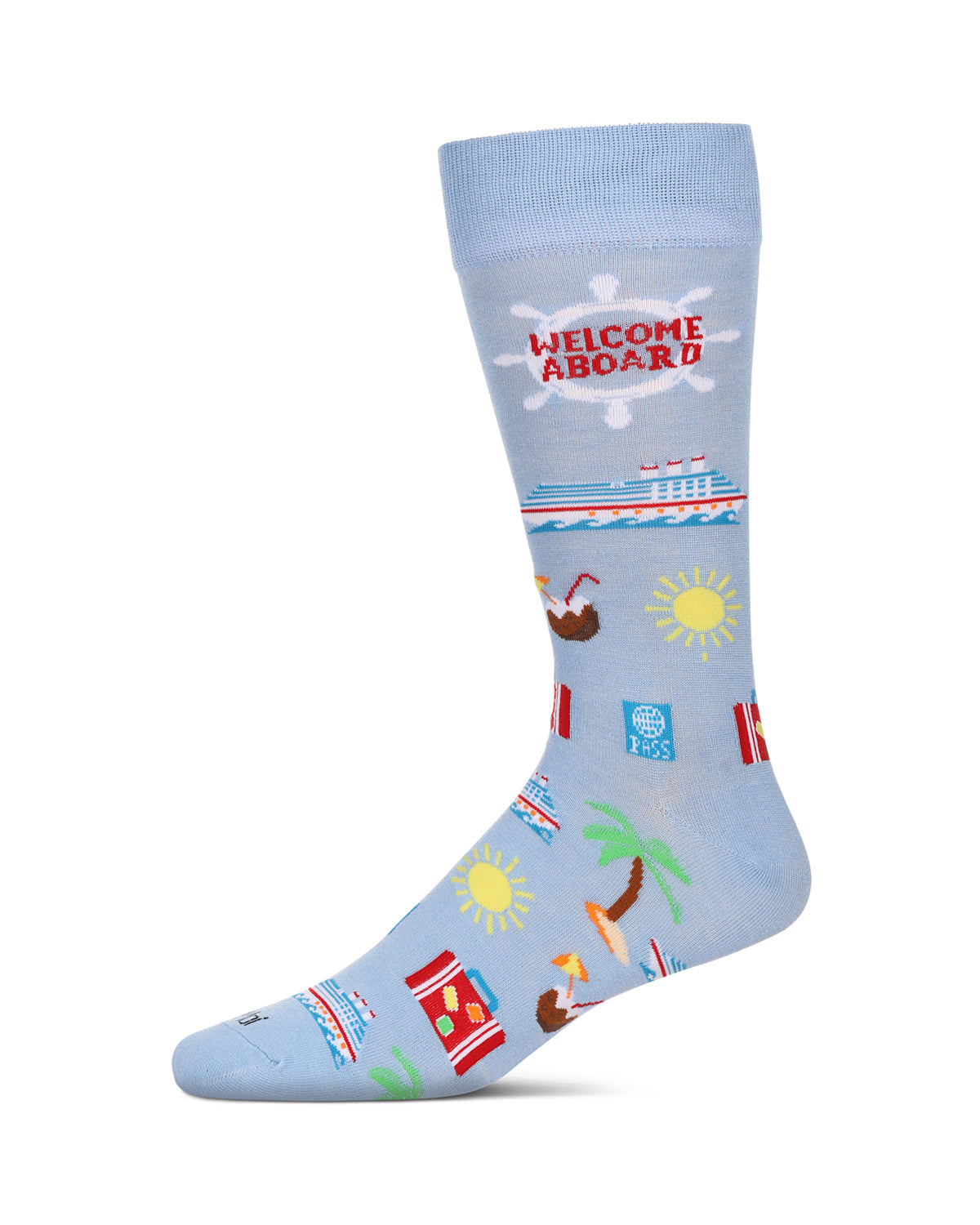 MeMoi Men's Burgers & Fries Rayon From Bamboo Crew Socks - Mens - Male...