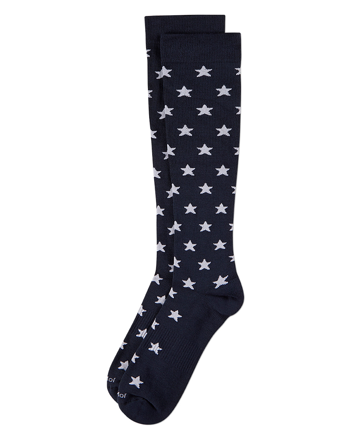 Men's "Old Glory" Rayon-Blend Star-Studded Novelty Compression Sock