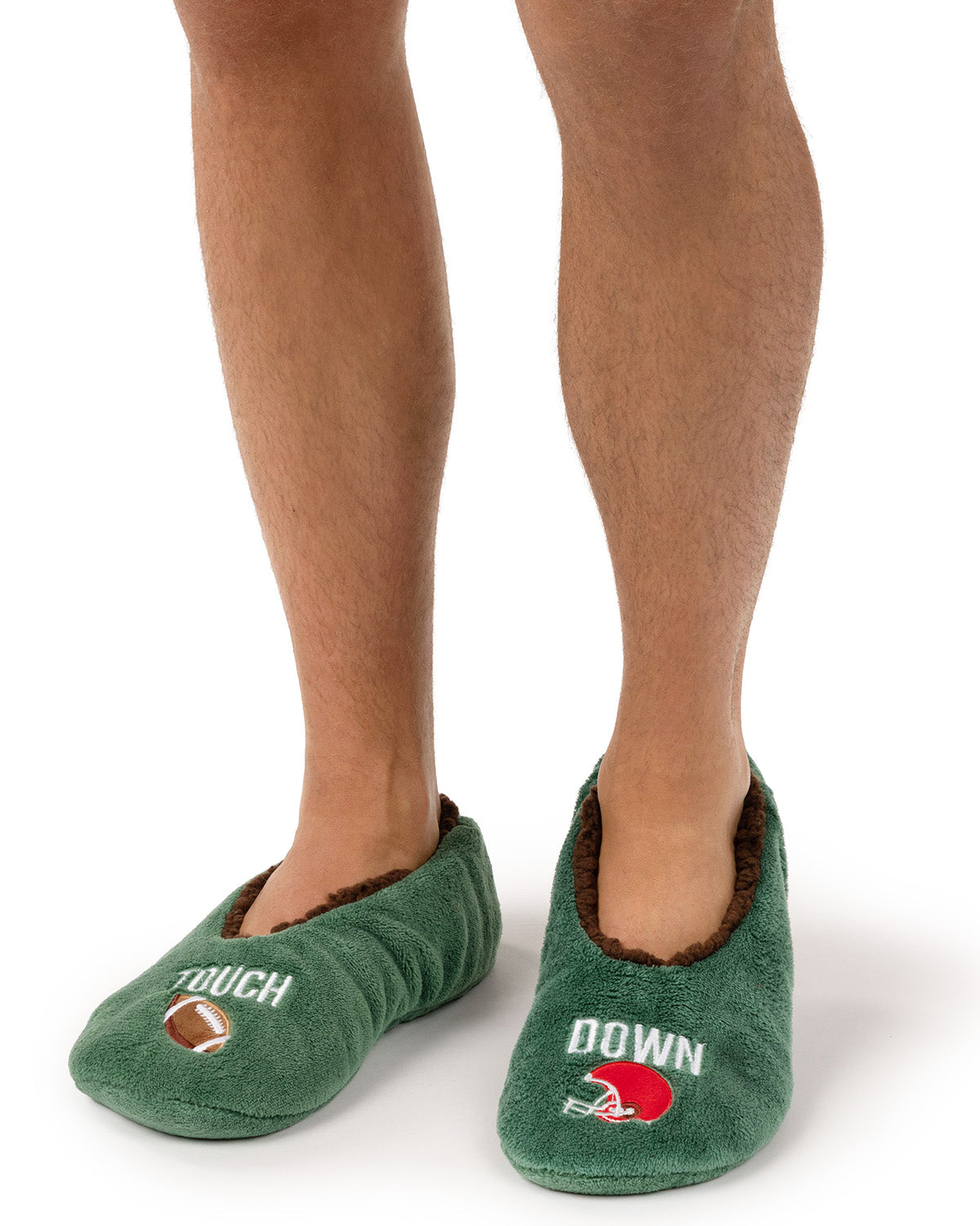 Men's Football Sherpa Lined Slippers