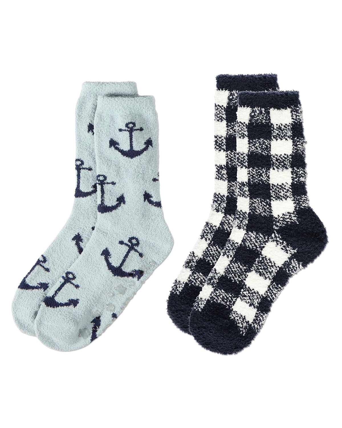 2 Pair Women's Ultra-Plush Novelty Cozy Crew Socks