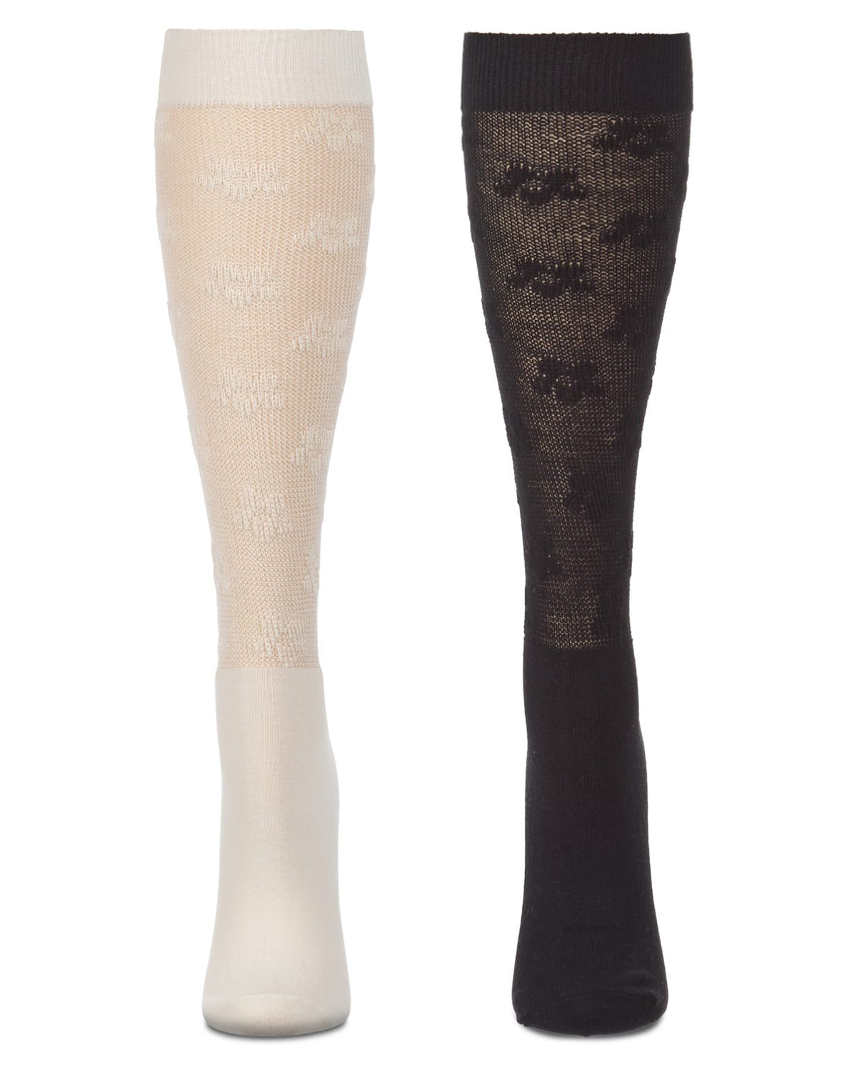 2 Pair Women's Premium Value-Pack Fashion Knee Highs