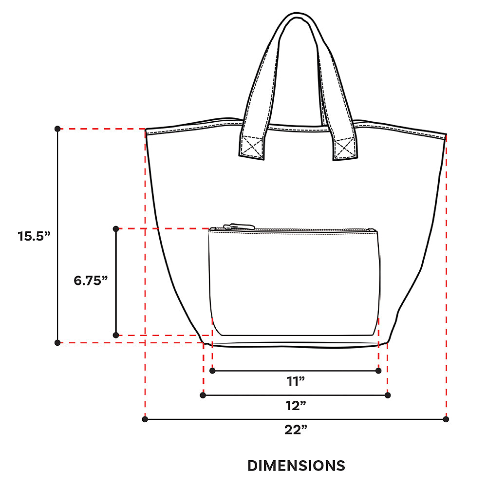 Drinks Makeup and Tote Bag Set : Color: Lavender