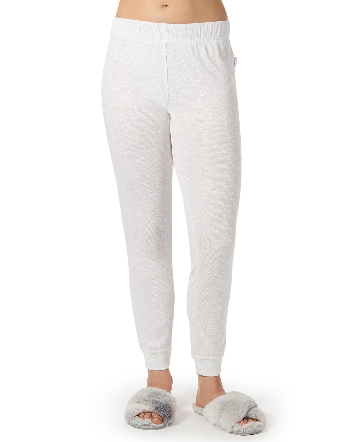 Women's Soft Rib Slub Knit Comfort Slouch Leggings