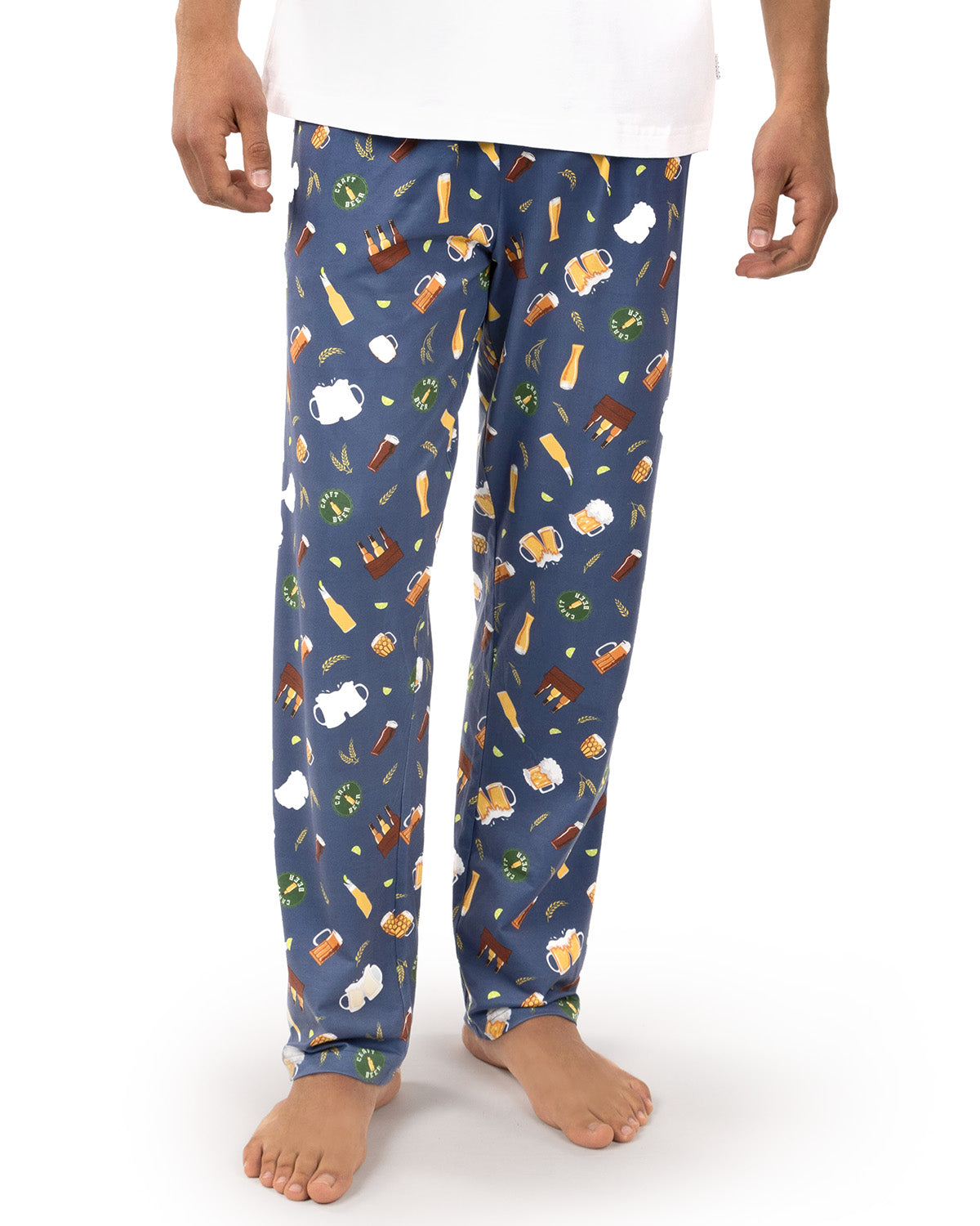 Men's "Don`t Worry Beer Happy" Giftable Pajama Pant in a Bag