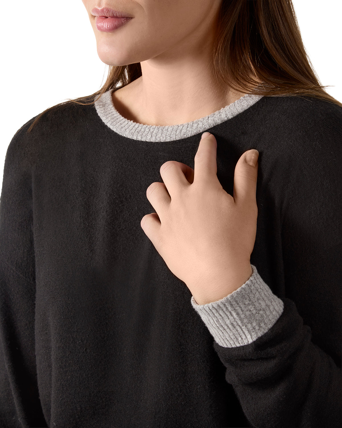 Women's Hacci Matching Pullover Top and Jogger Pants Set