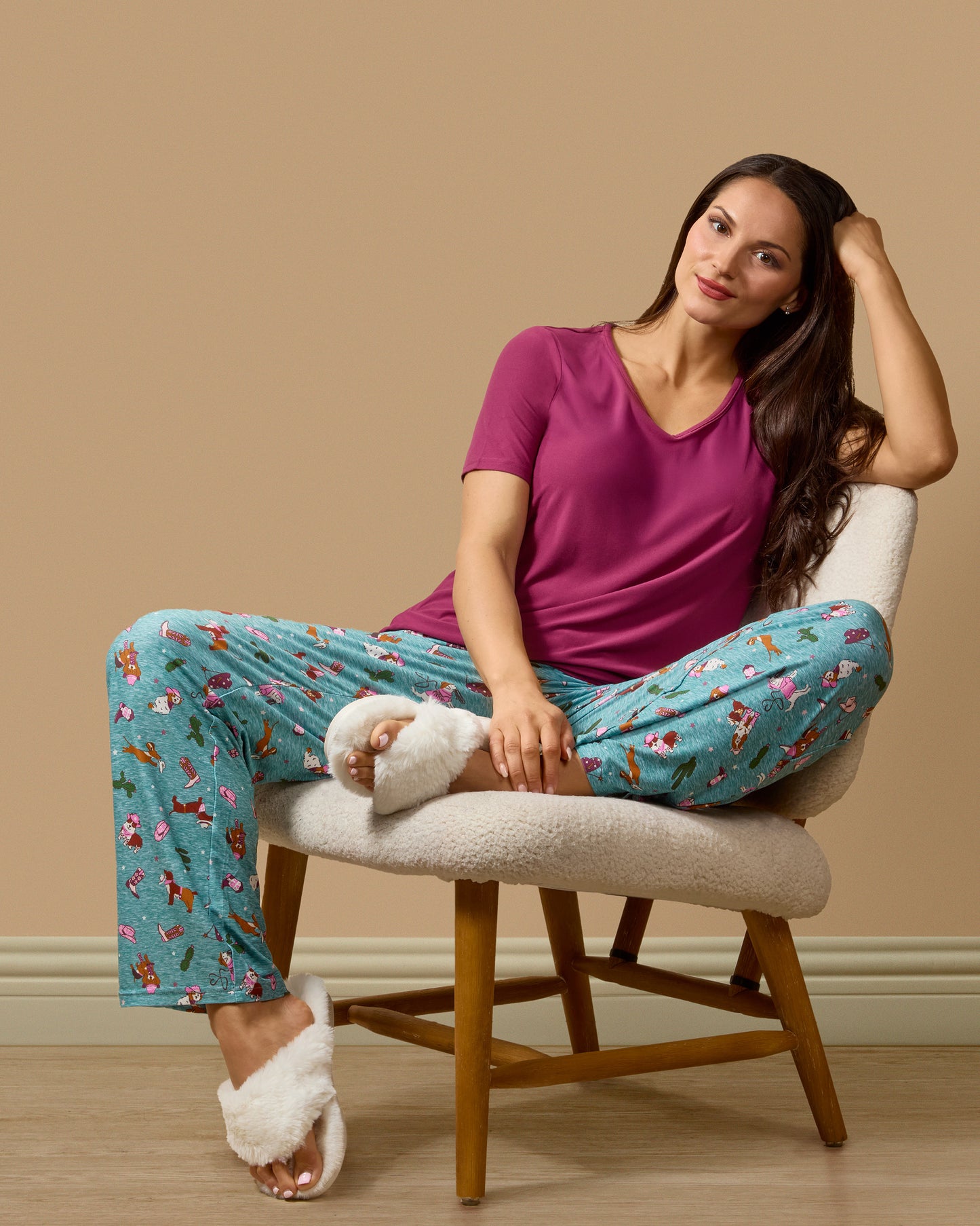 Women's Rodeo Dogs Two Piece Pj Set In A Bag