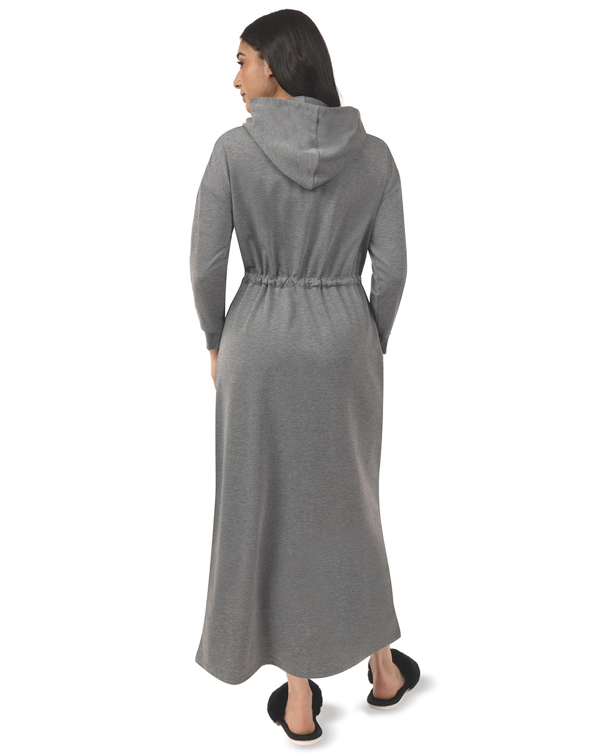 Women's Hooded Step-In Half-Zip Robe