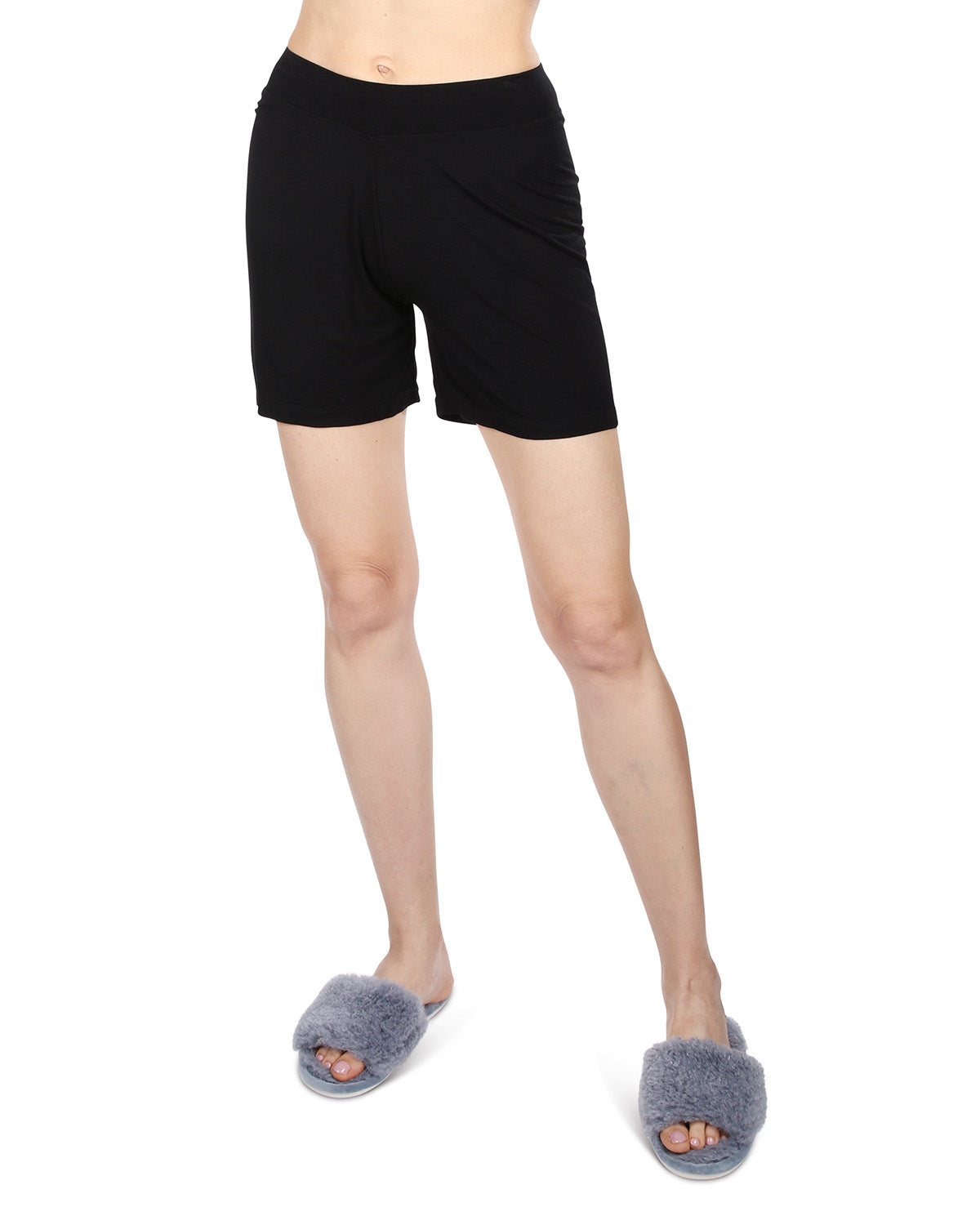 Memoi Women's Rayon from Bamboo Shorts Black S