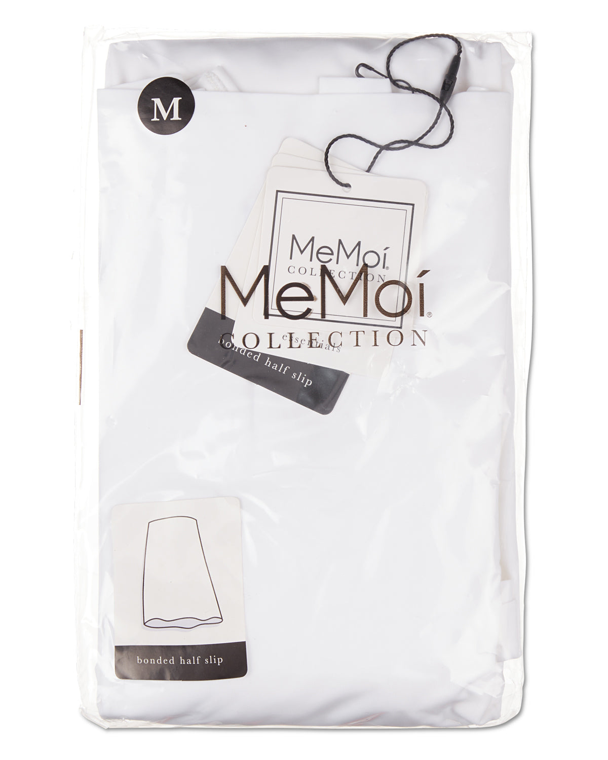 Women's High-Waist Double-Bonded 26" Half Slip : Color: WHITE