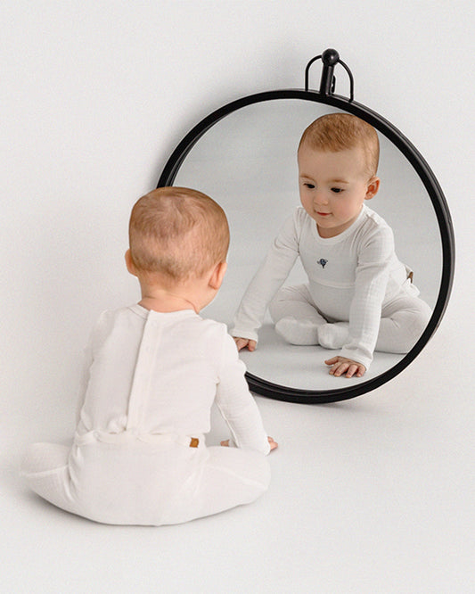 Waffle Footie with Embroidered Hot Air Balloon : Color: Winter White