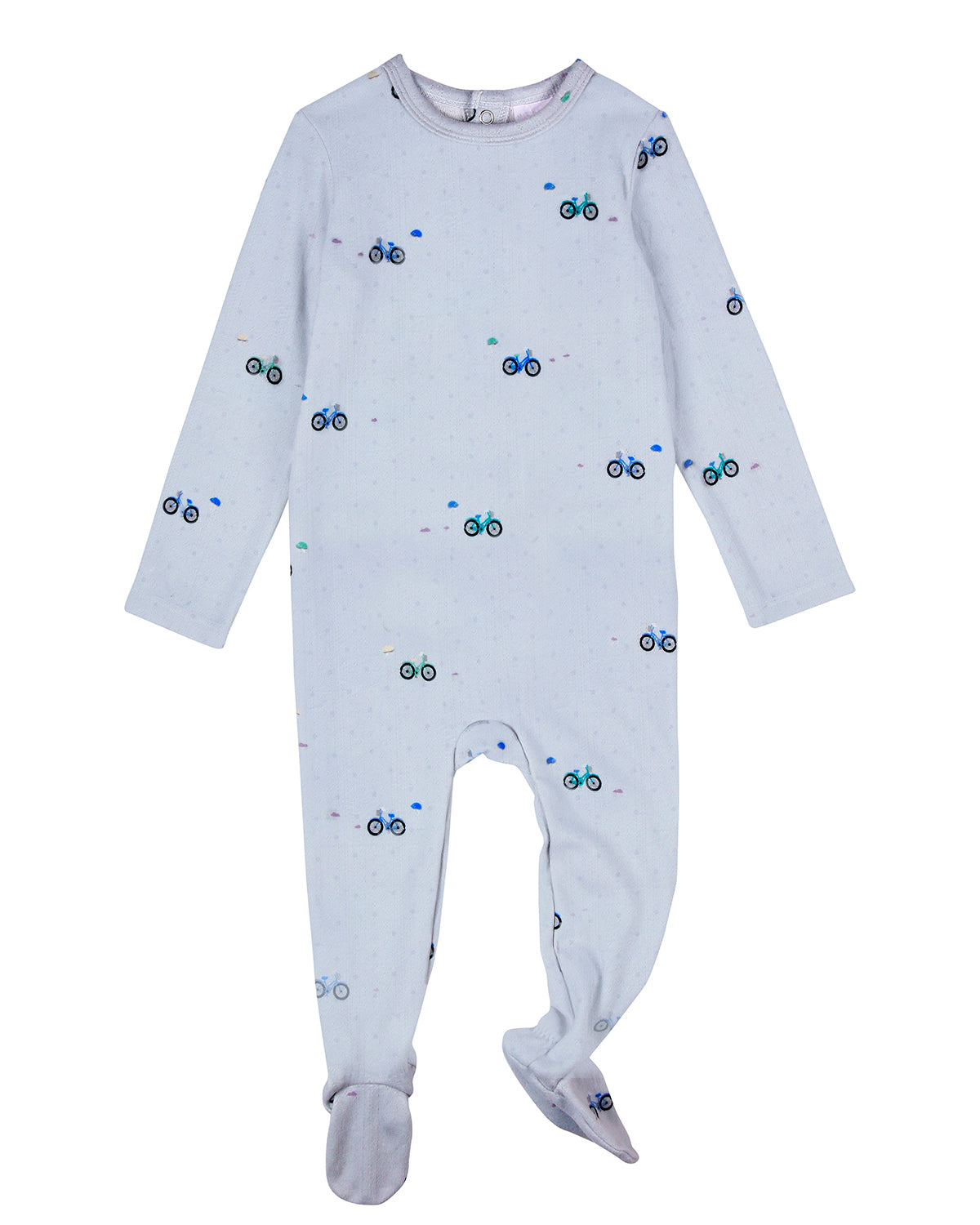 Baby and Toddler Boys "Living The Bike Life" Pointelle Footie : Color: Blue
