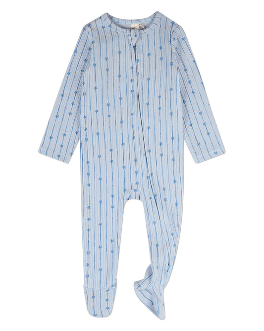 Baby "Star Light, Star Bright" Cotton/Rayon-Blend Pointelle Footie