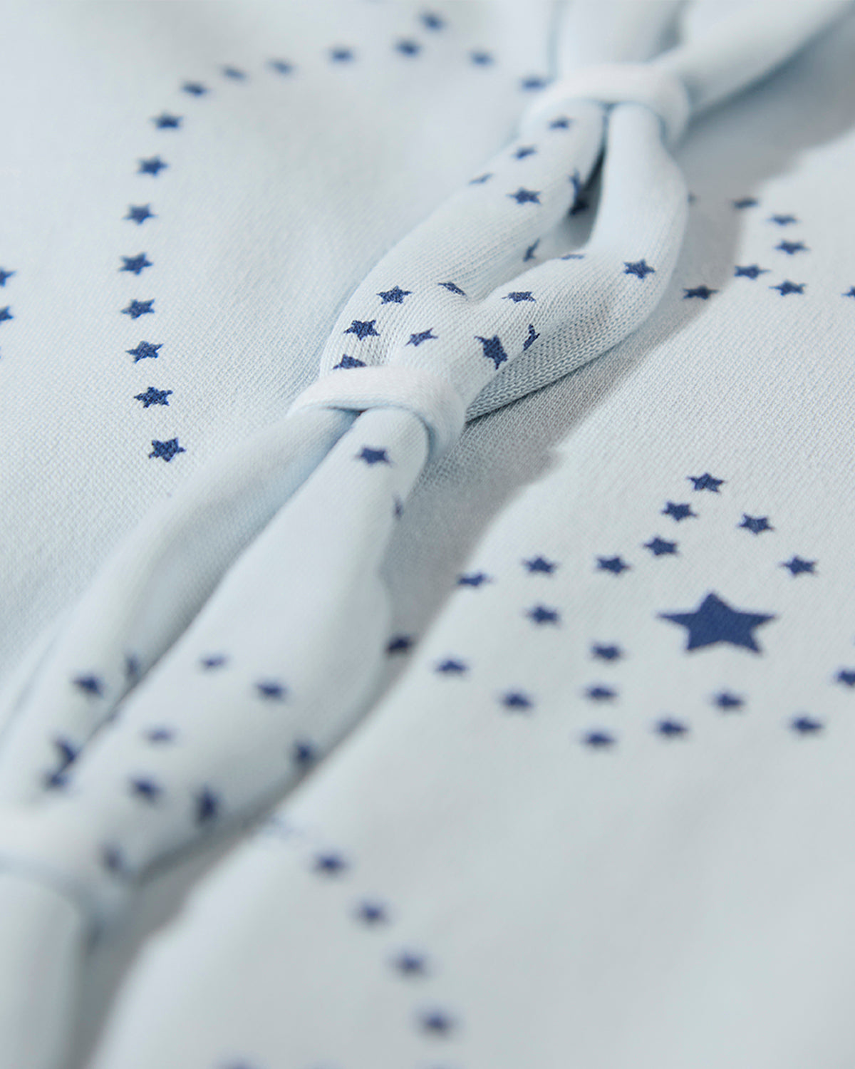 Baby Boys "Entangled Stars" 100% Cotton Front-Snap Footie