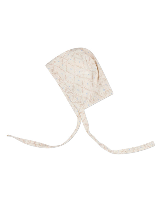 Baby Boys "Harlequin Diamond" Modal-Blend All-Over Printed Bonnet