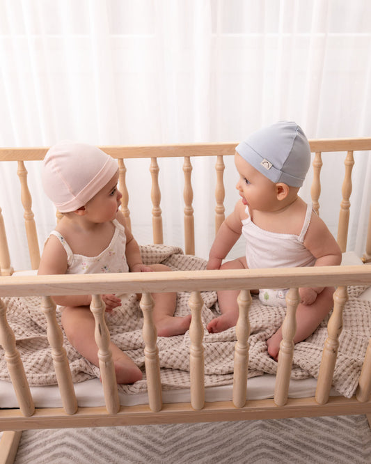 Infant Girls Solid Color Cotton Rich Baby Beanie