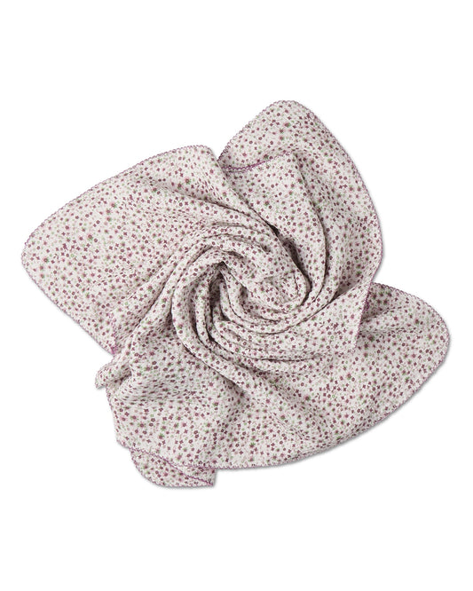 Baby Girls "Luna" Cotton Swaddle Blanket : Color: Winter White