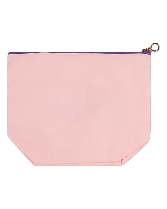 Girls "Camp Making Memories" Toiletries Pouch with Plush Graphics