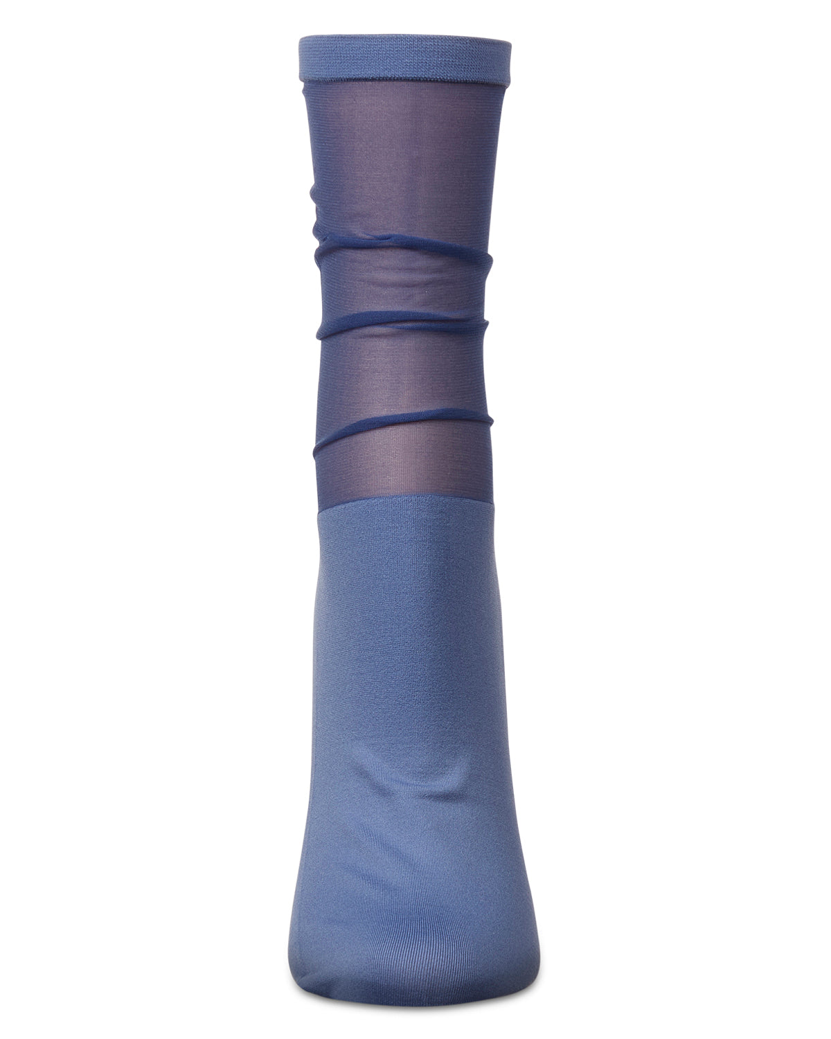 Women's Sheer Top Anklet Socks : Color: Grape Compote