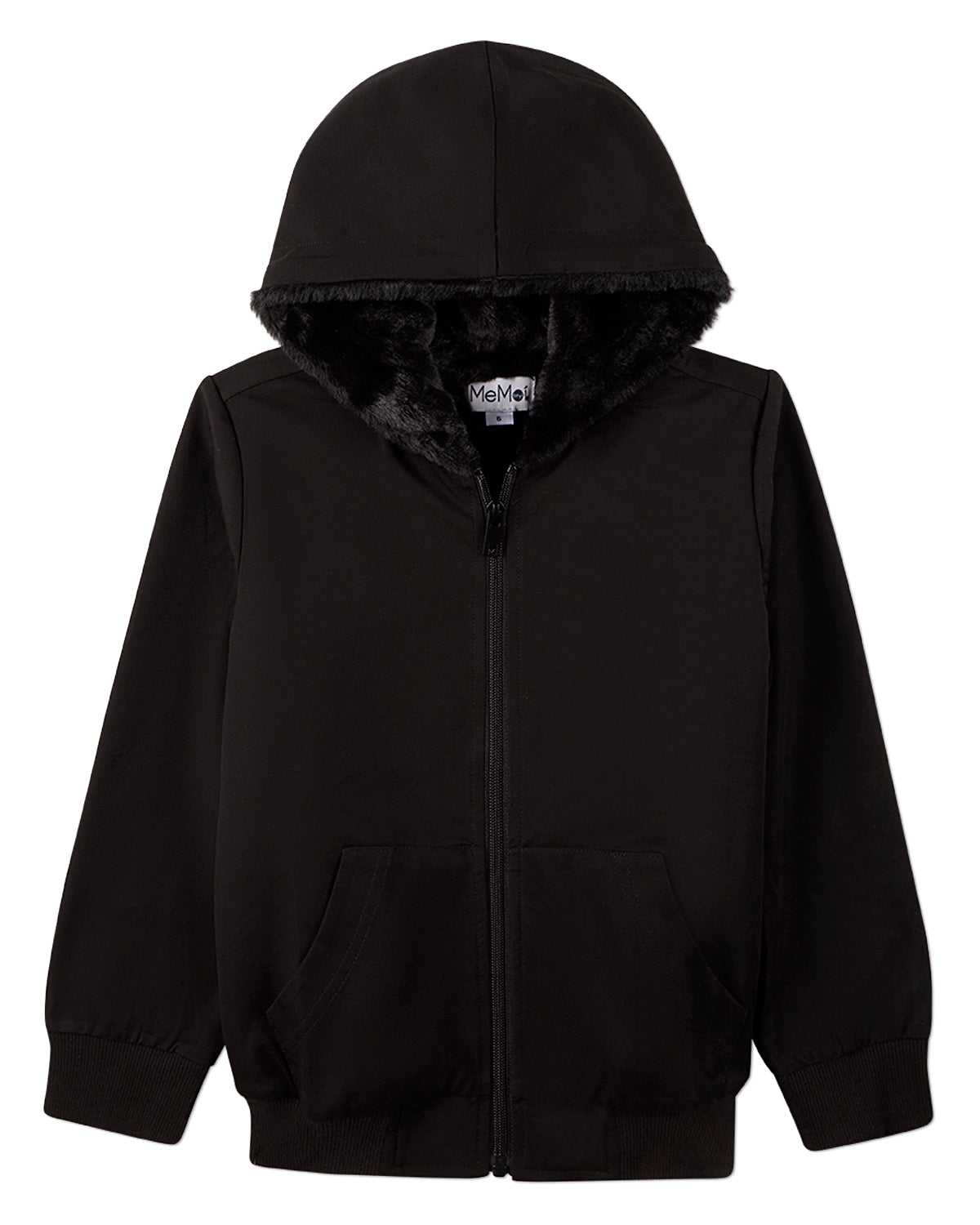 Boys Zip-Up Rayon Blend Hoodie with Cozy Faux Fur Lining - Introductory Special