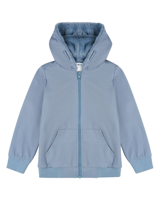 Boys Zip-Up Rayon Blend Hoodie with Cozy Faux Fur Lining - Introductory Special
