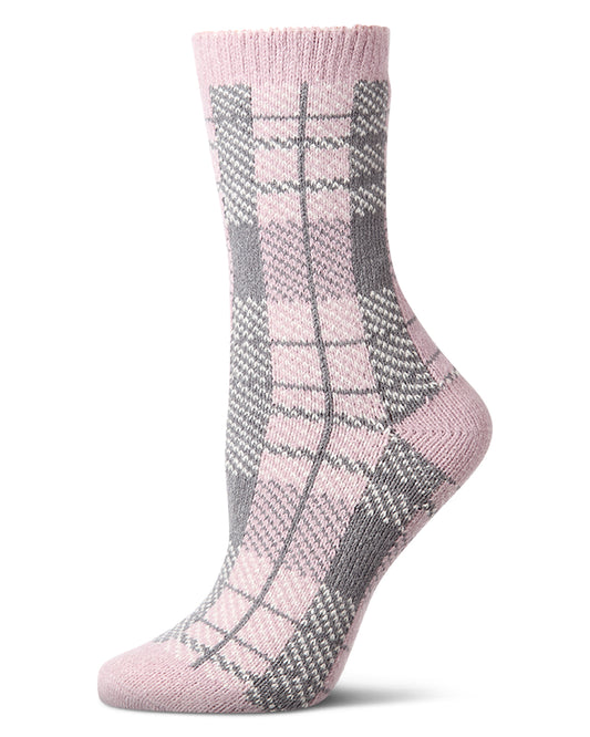 Women's Plaid Buttersoft Cozy Crew Socks