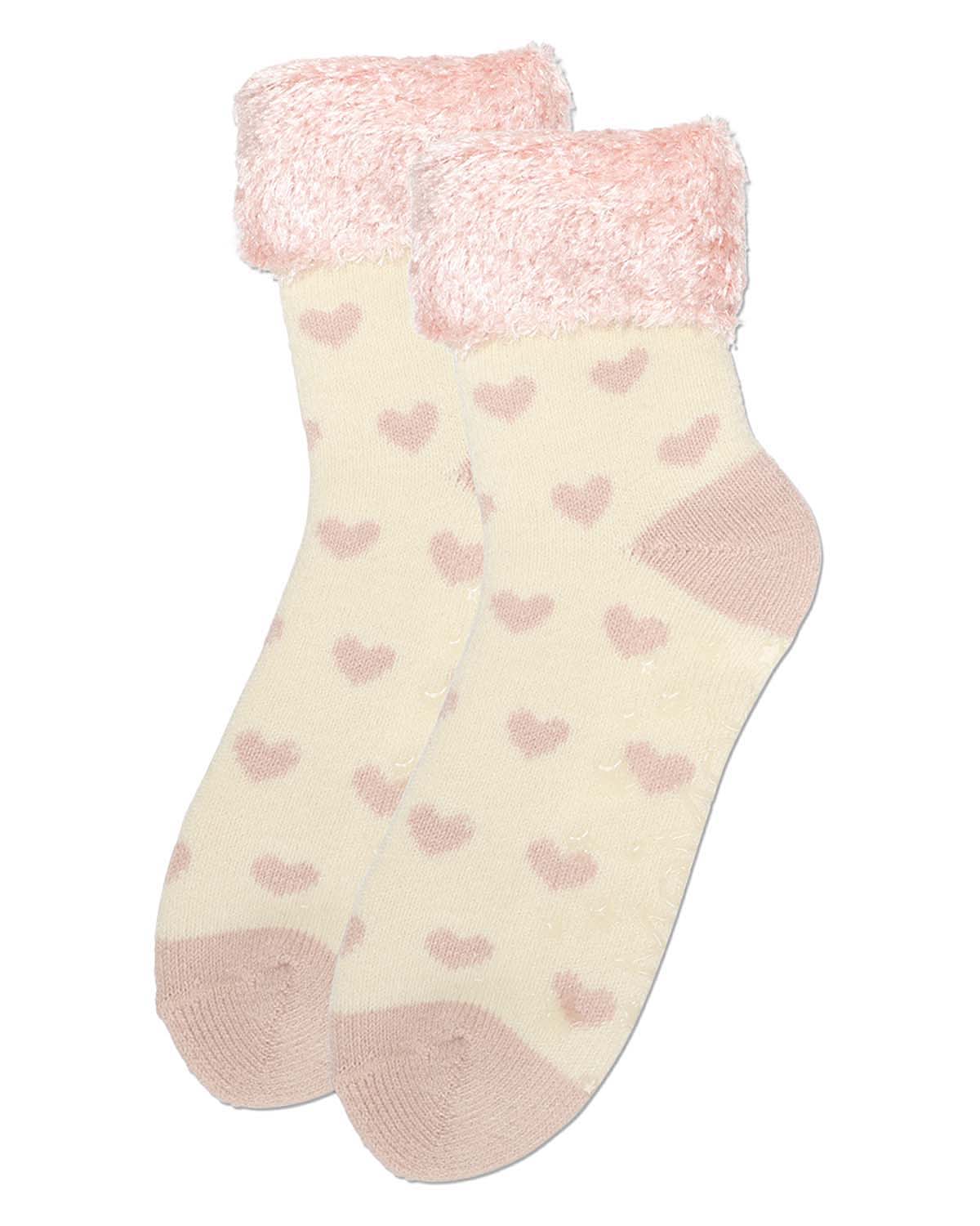 Women's Hearts Plush Cabin Socks