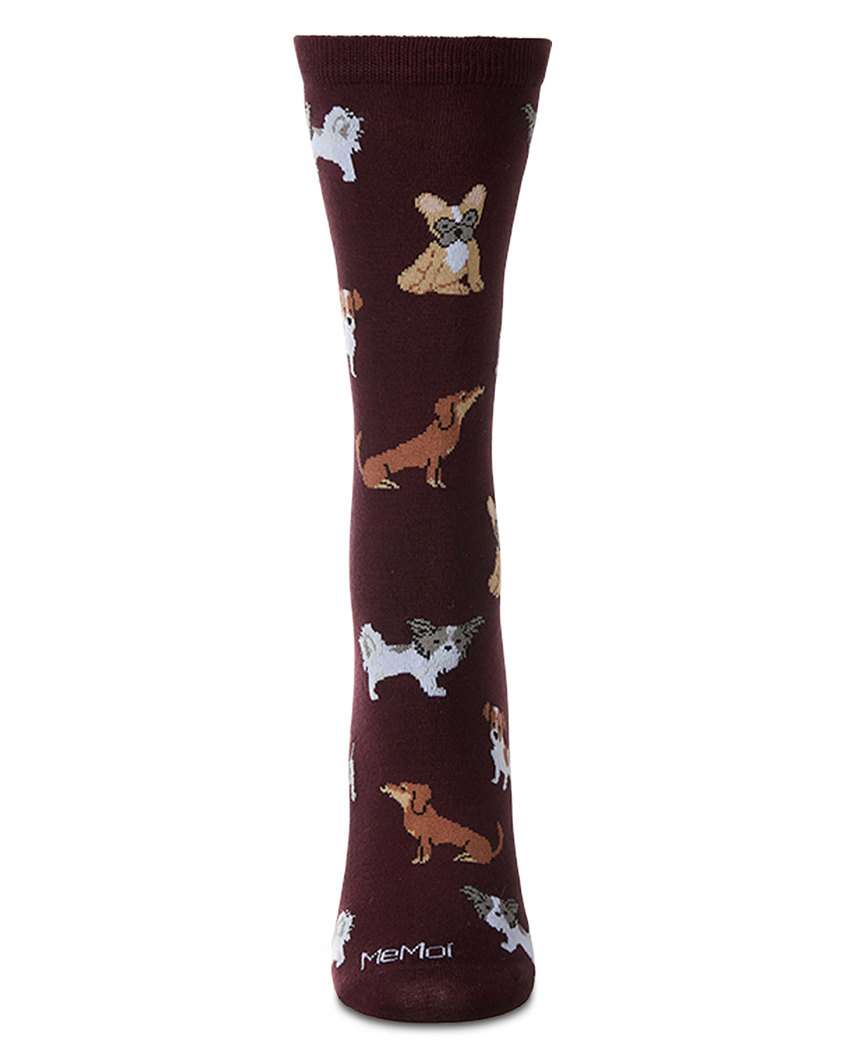 They Call it Pupper Love Bamboo Blend Crew Socks : Color: Denim Heather