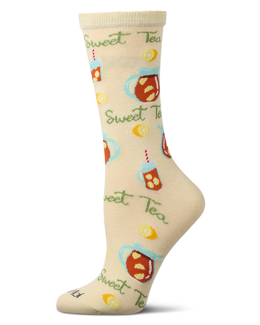 Sweet Tea For Me Bamboo Blend Crew Sock