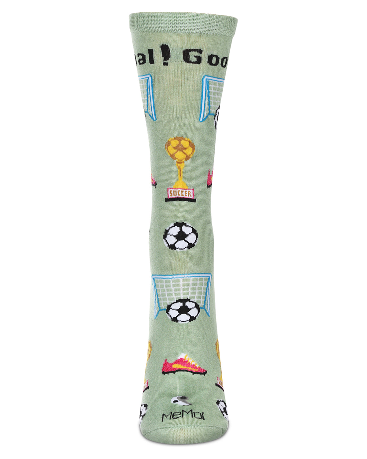 Women's Soccer Bamboo Crew Socks : Color: Moss