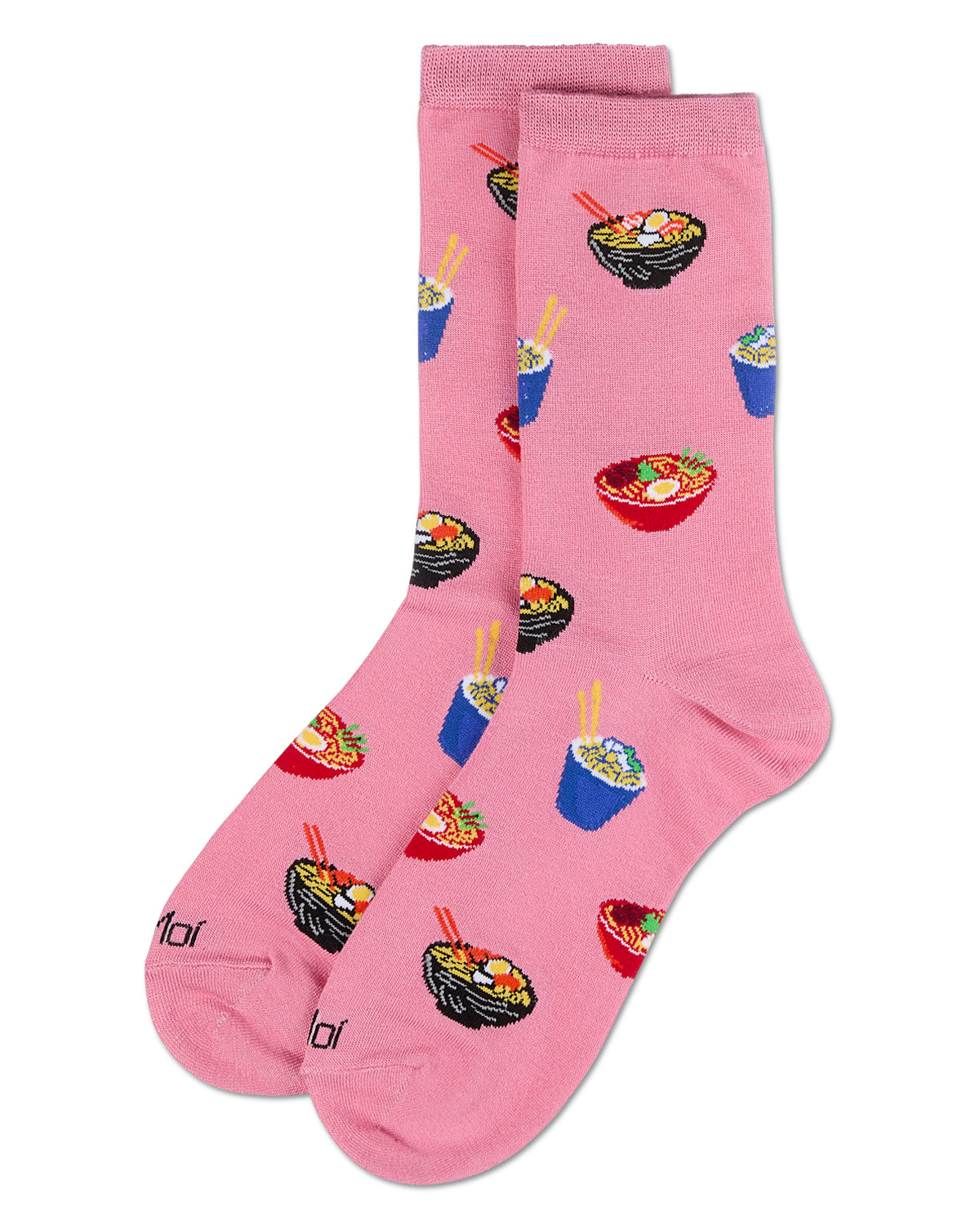 Women's Ramen Rayon From Bamboo Crew Socks : Color: Mauve Glow