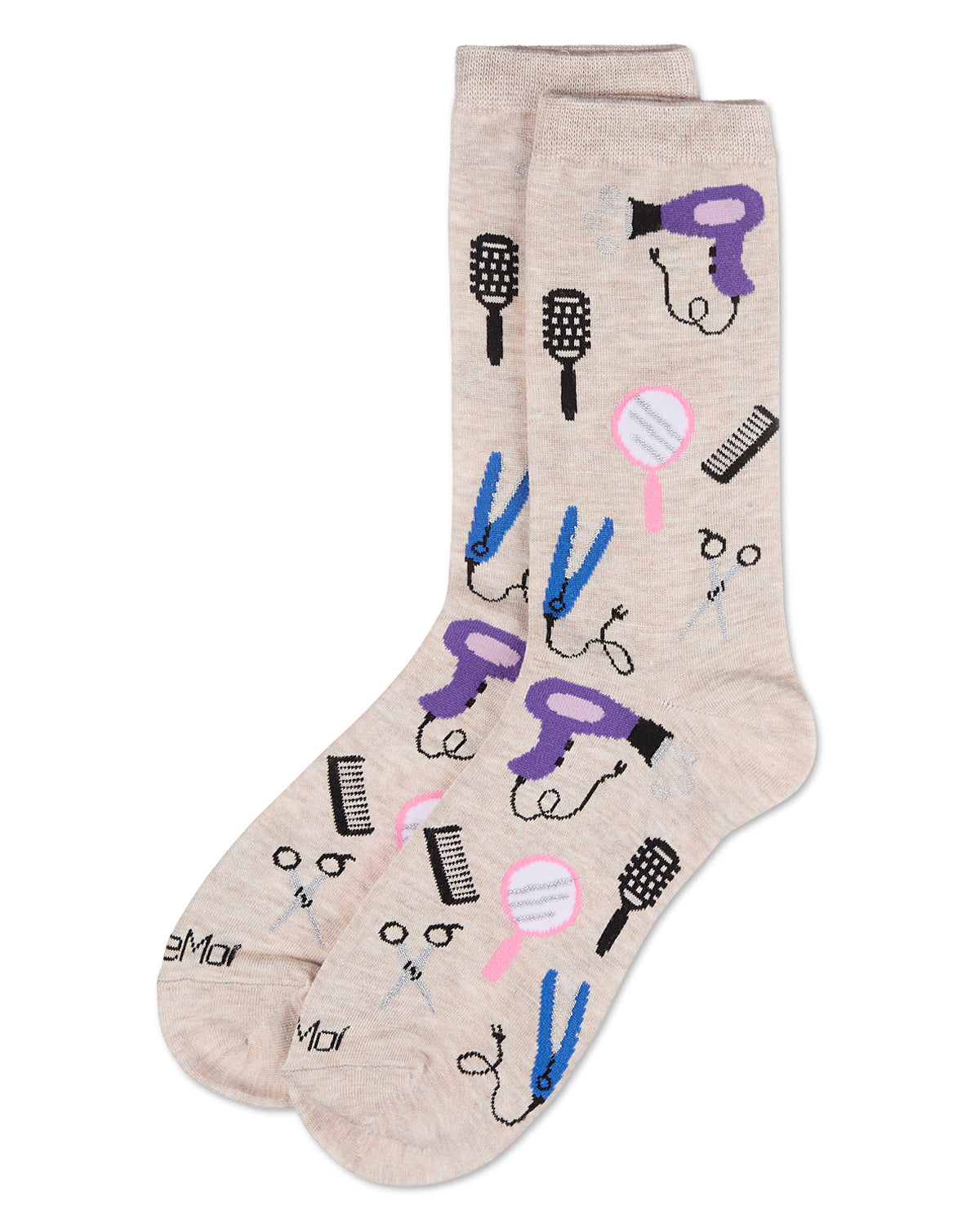 Women's Stylist Rayon From Bamboo Crew Socks : Color: Ivory Heather