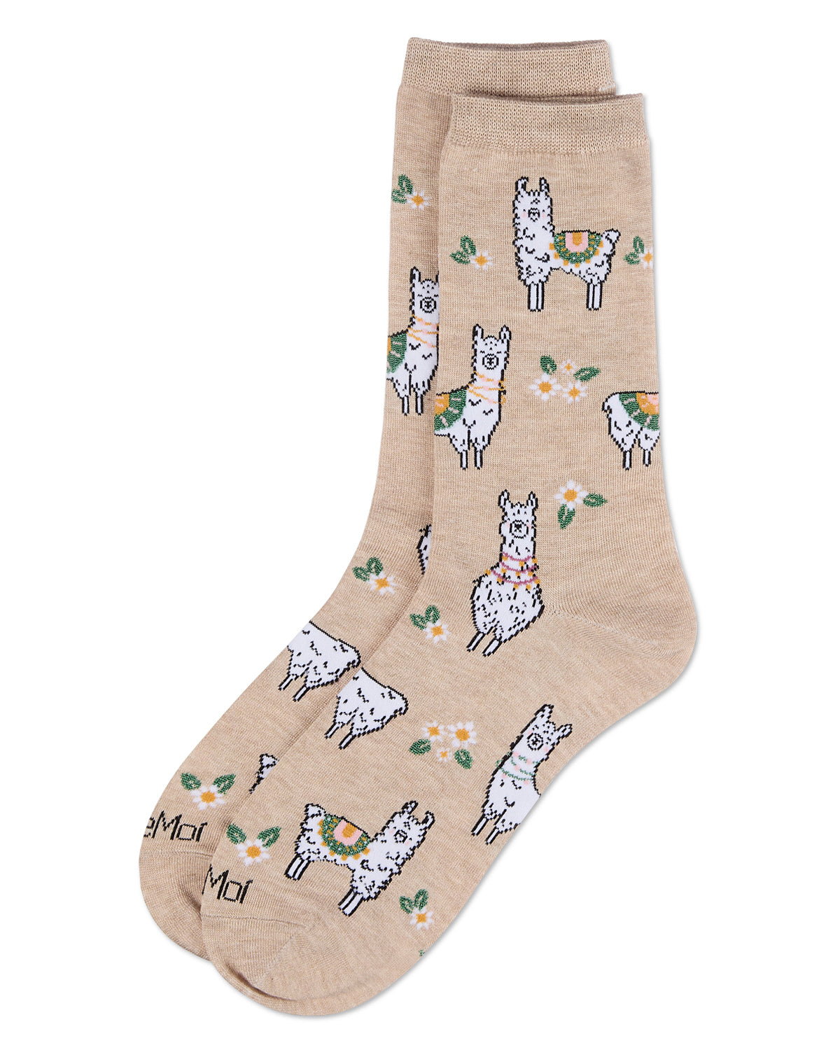 Women's Alpaca Rayon From Bamboo Crew Socks : Color: Oatmeal