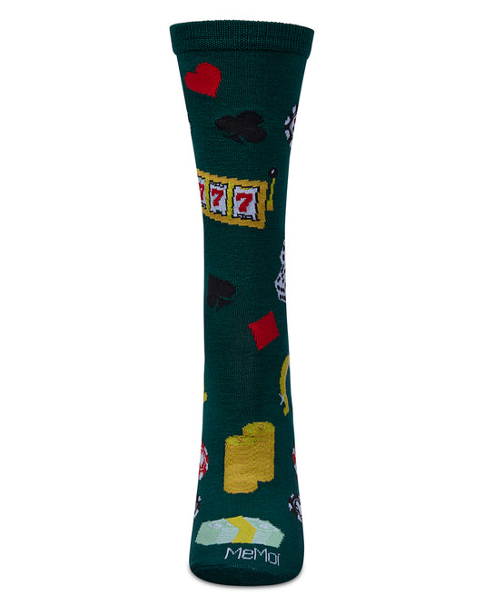 Women's Win Big Rayon From Bamboo Crew Socks : Color: Rain Forest