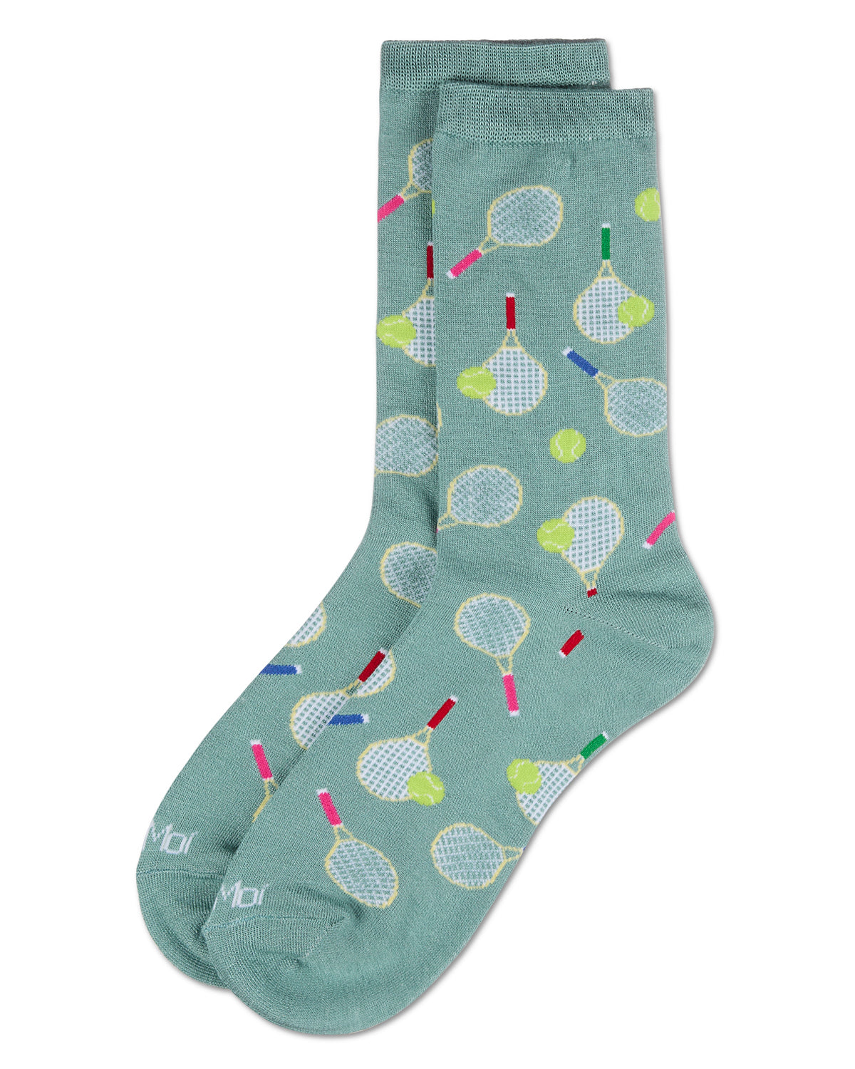 Women's Tennis Rayon From Bamboo Crew Socks : Color: Dusty Green