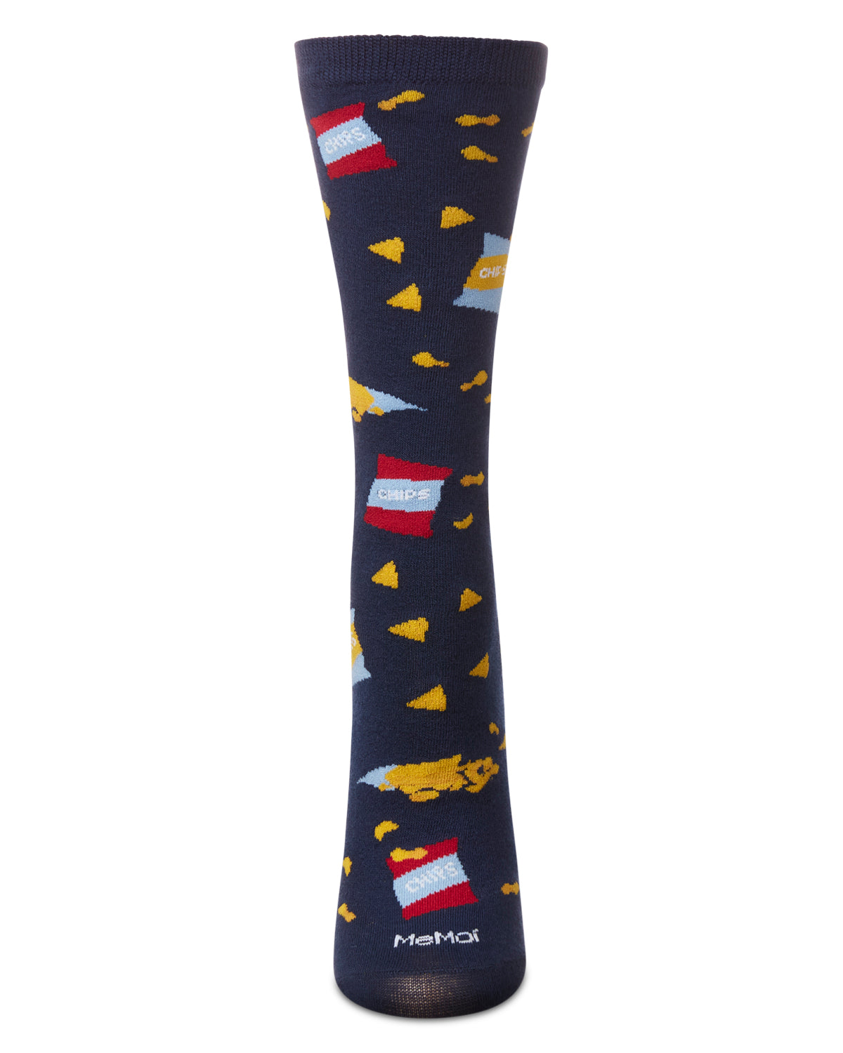 Friend Chip Goals Crew Socks : Color: Navy