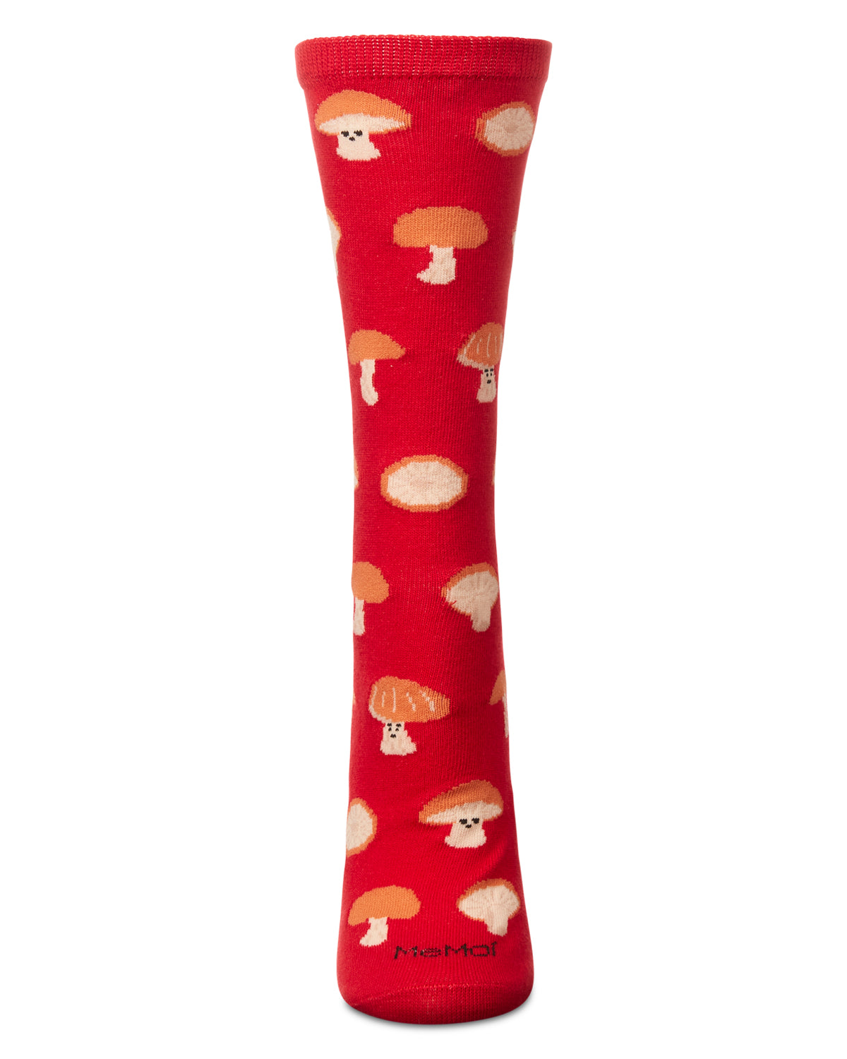 Shiitake Happens Crew Socks : Color: Red