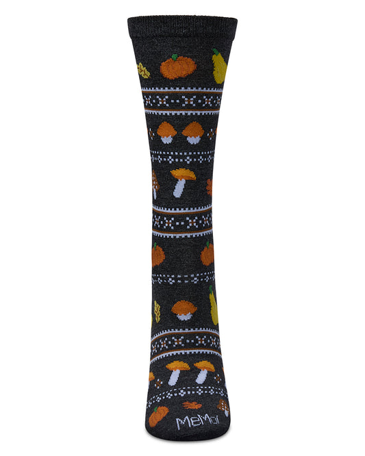 Women's Harvest Rayon From Bamboo Crew Socks : Color: Dark Gray Heather