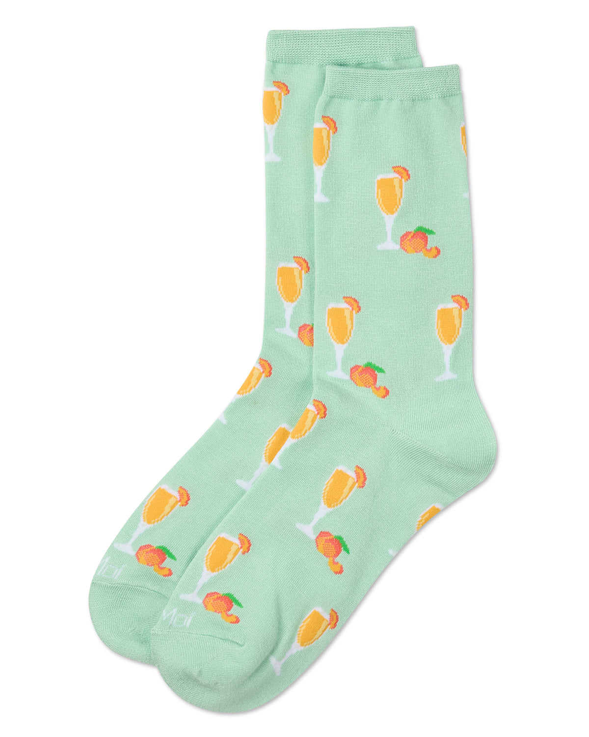 Women's Bellinis Rayon From Bamboo Crew Socks : Color: Mint
