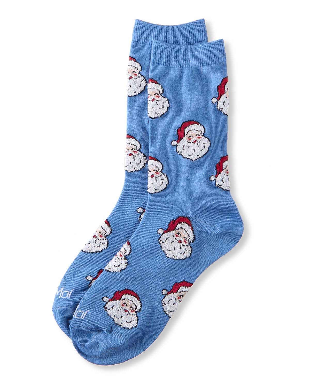 Women's "Retro Santa" Christmas Holiday Novelty Crew Sock