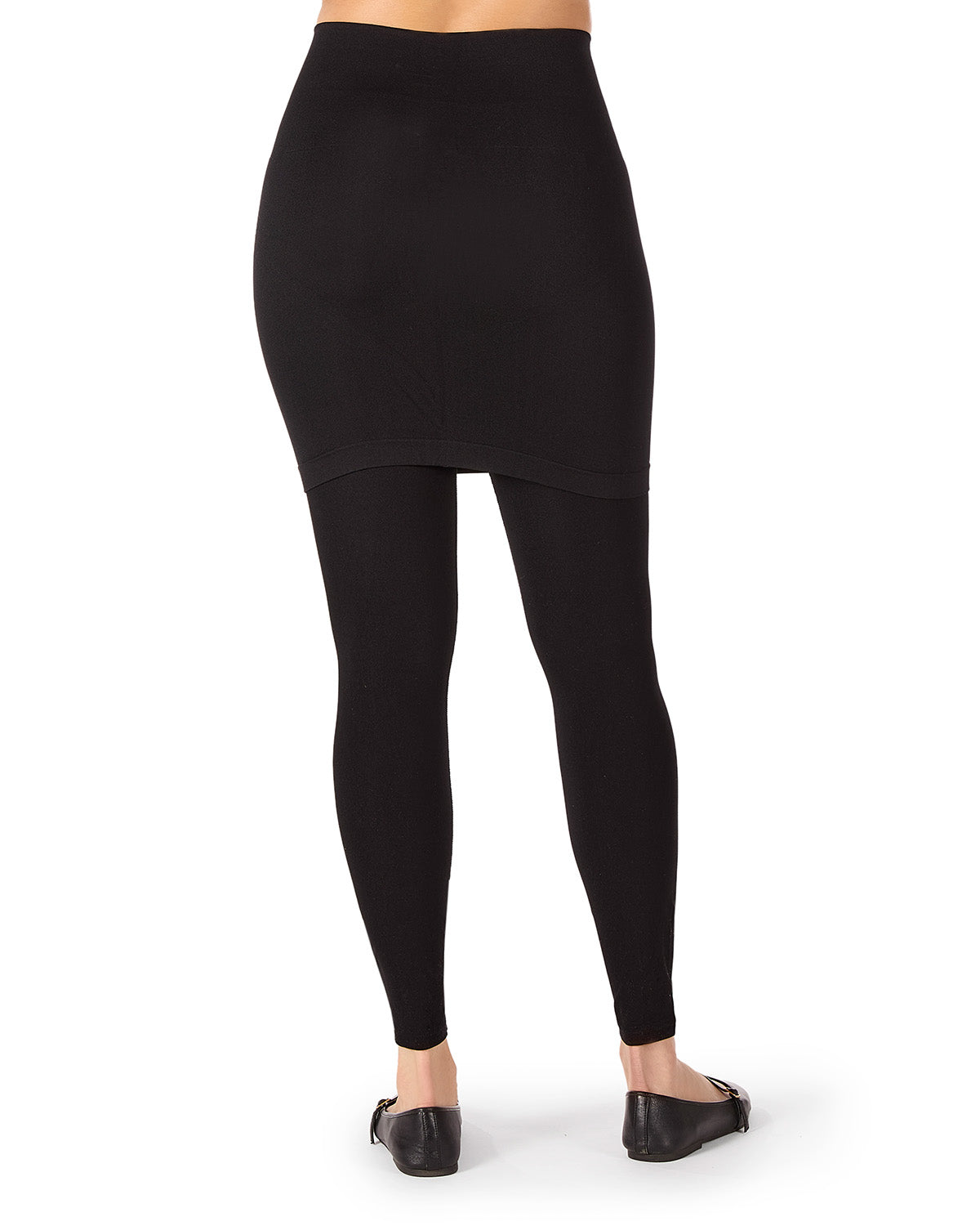 Women's Funika High Waist Black Skirted Leggings