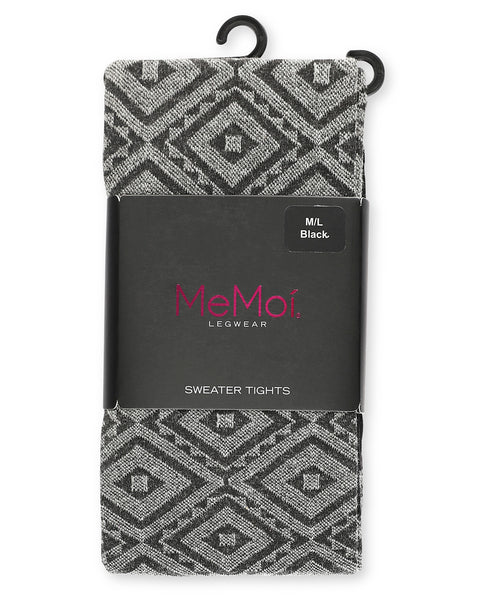 MeMoi Diamond Pattern Swirl Cotton Blend Women's Sweater Tights - Mens -  Male