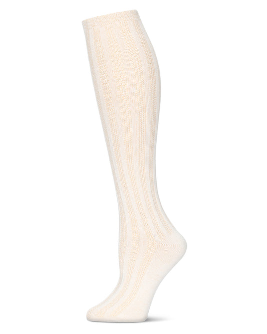 Women's Track Flow Striped Knee-High Socks : Color: Winter White