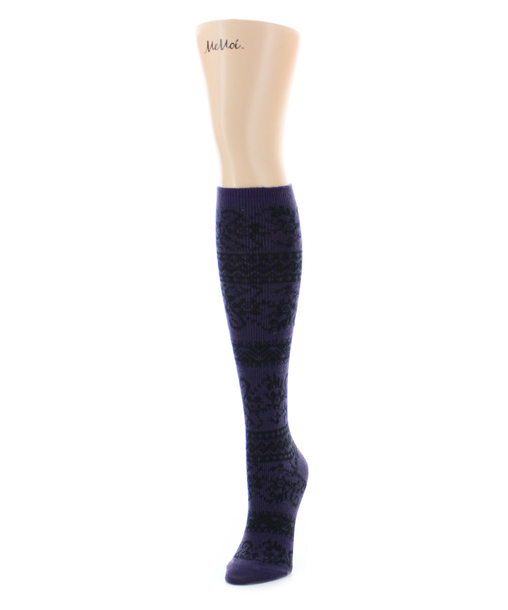 Compu Garden Cotton Blend Knee High Sock