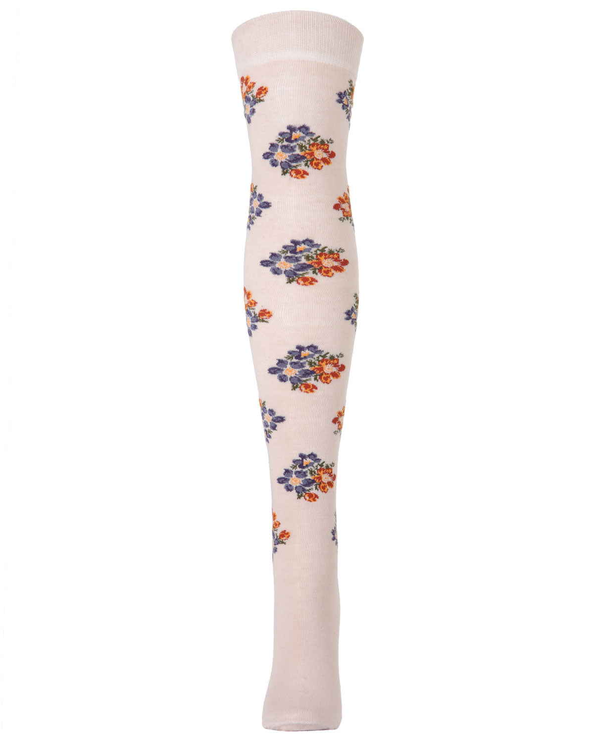 Women's Floral Pinch Over the Knee Cotton Blend Warm Socks