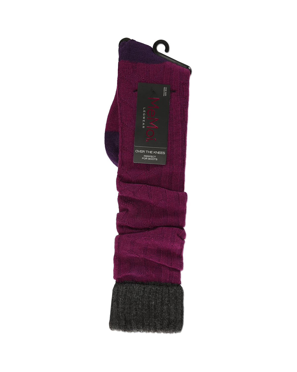 Women's Chain Mix Over The Knee Socks : Color: Black