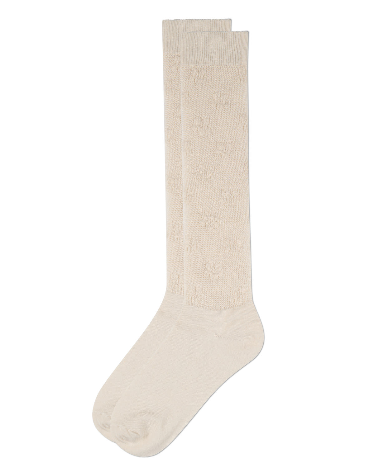 Women's 3D-Floral Cotton-Rich Fashion Knee High Sock