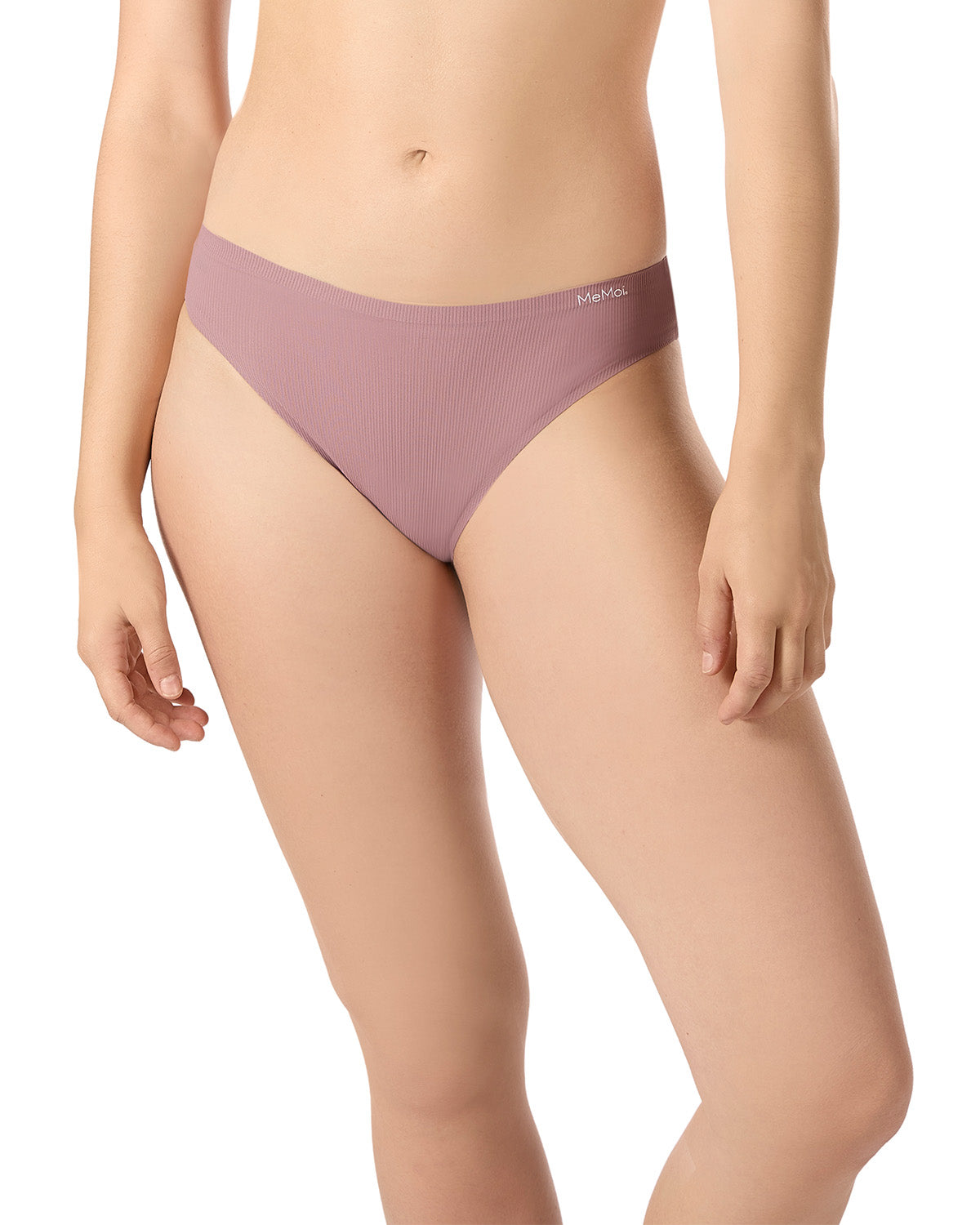 5 Pair Women's Bonded Pin-Rib Stitch-Free Tag-Free Bikini Panties