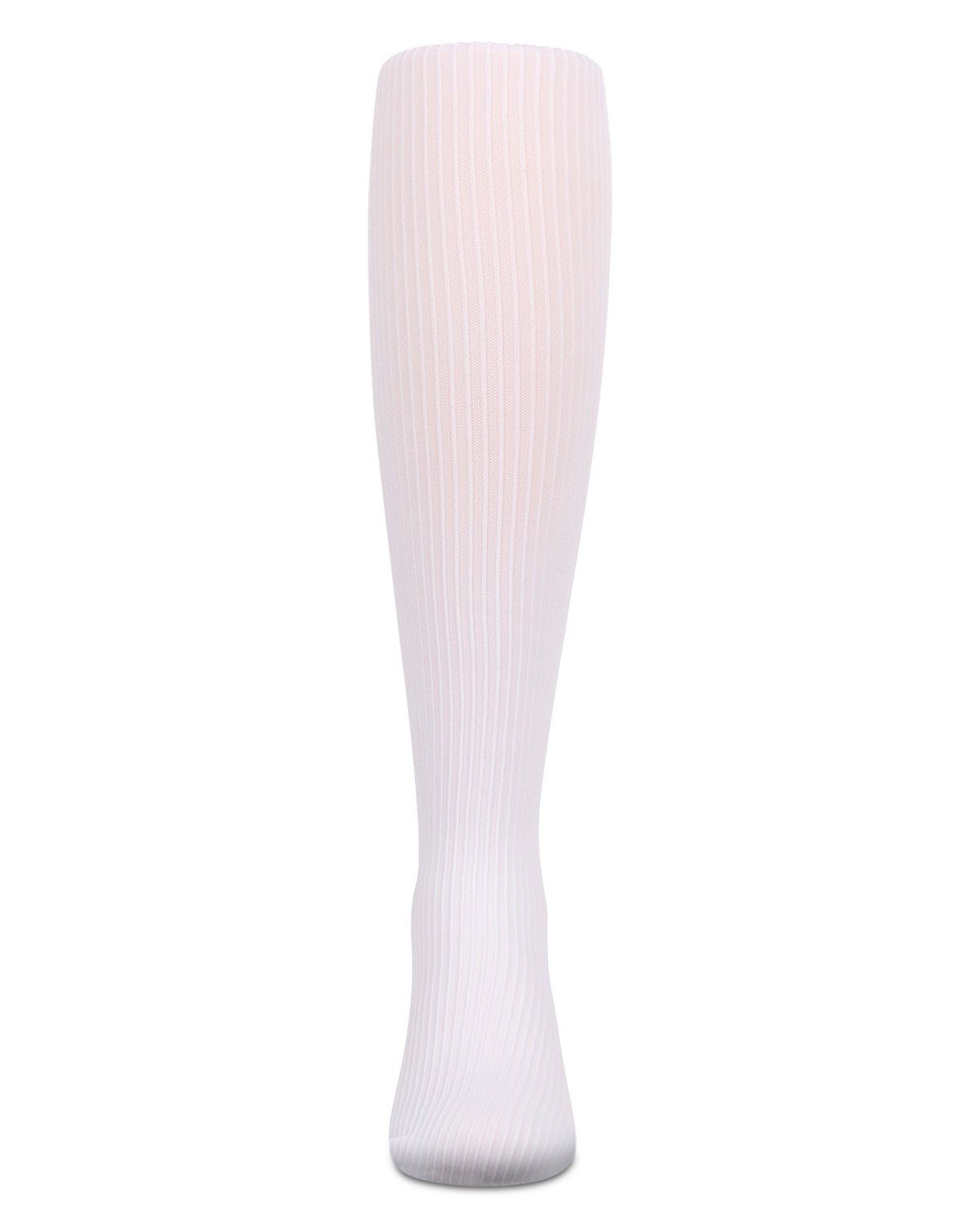 Textured Toes Girls Ribbed Tights : Color: White