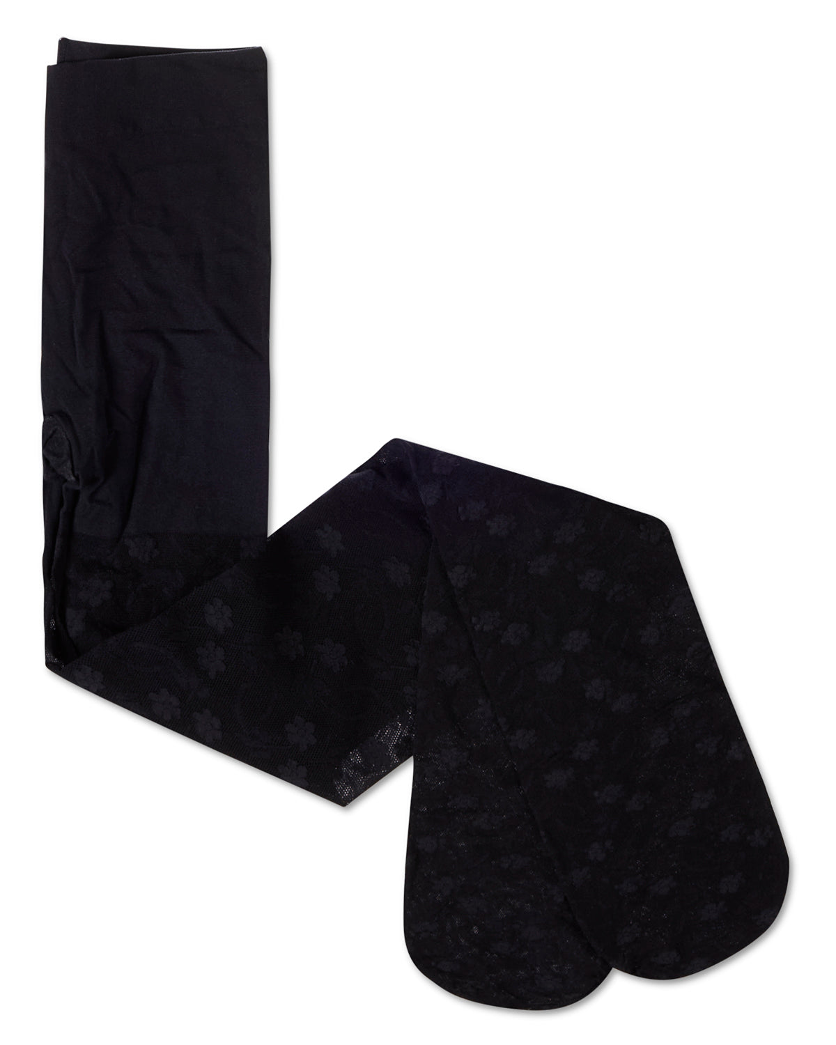 Sweet Blossoms Girls Sheer Floral Lace Tights : Color: Navy
