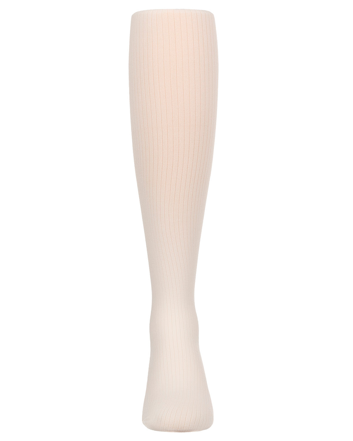 Girls' Opaque Fine Ribbed Nylon Tights : Color: Winter White